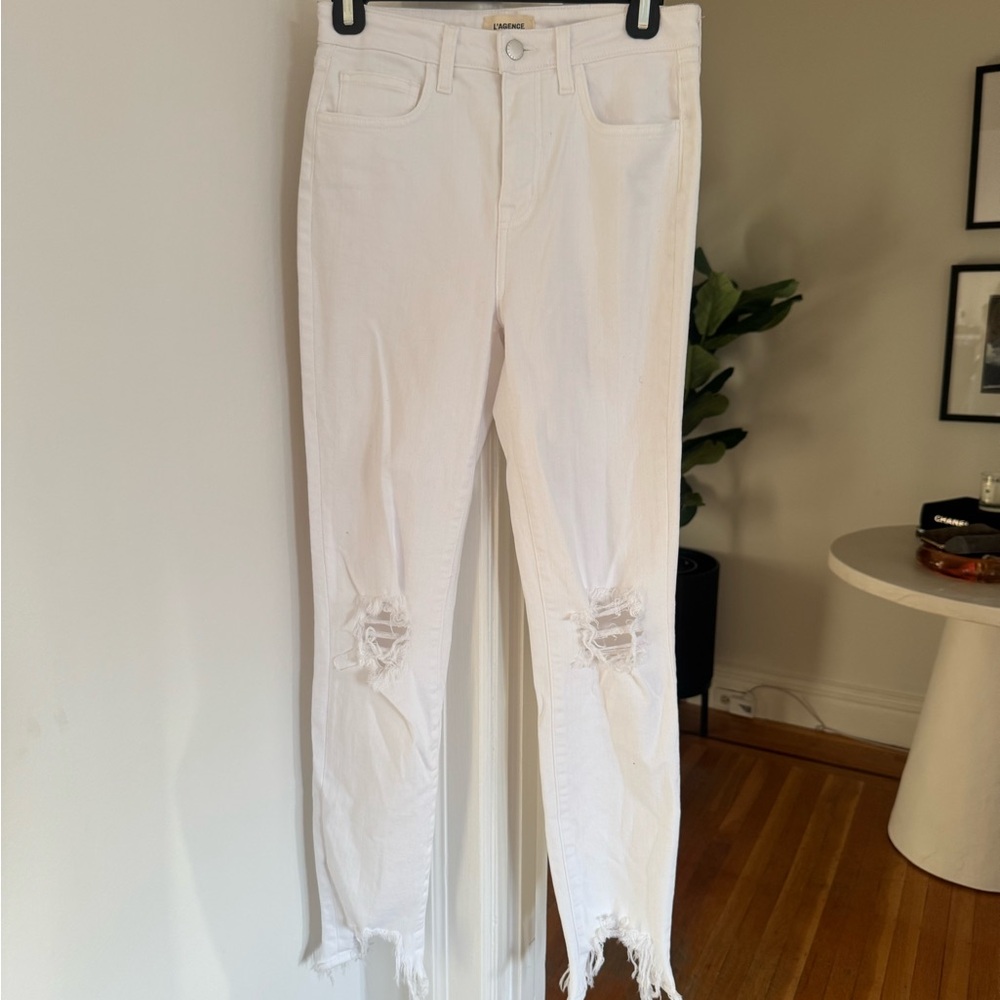 L’Agence High Line Skinny Jeans White (25)